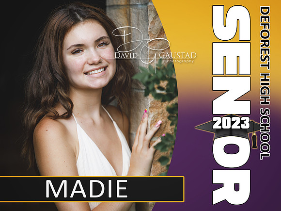 #2 Left Side Oval Picture Senior Lawn Photo Sign- $30