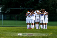 Team huddle picture from the DeForest Norski Varsity boy's soccer Fall 2015 game vs Mt Horeb at DMB Community Bank Stadium