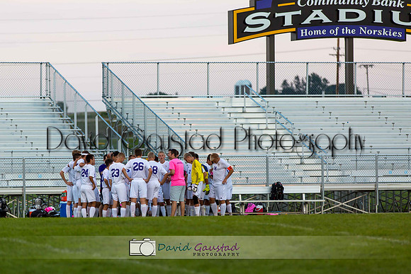 DeForest Norski Varsity boy's soccer Fall 2015 game vs Mt Horeb at DMB Community Bank Stadium